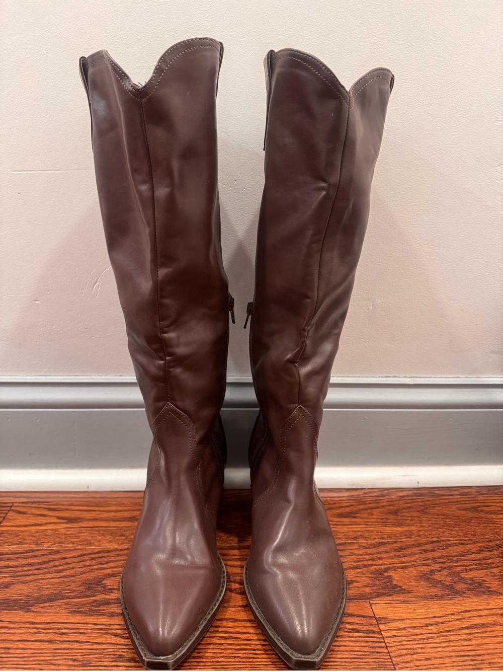 DV by Dolce Vita Brown Over-the-Knee Pointed-Toe Boots
